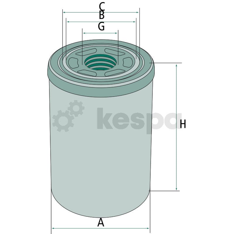 Hydraulik- / transmissionsoljefilter WH1257.1  av  Kespa AB Hydraulik- / transmissionsoljefilter 6828