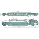 Hydraulisk toppstång med fångsthake kat 2, 560-798mm  av  Kespa AB Hydrauliska toppstänger 7373