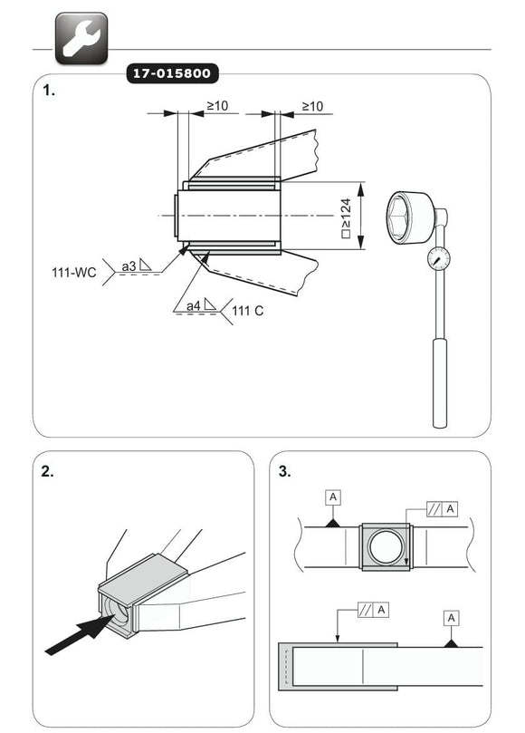 Hylsa 90x90 till skruvade dragöglor från VBG  av  Kespa AB Tillbehör drag 7491