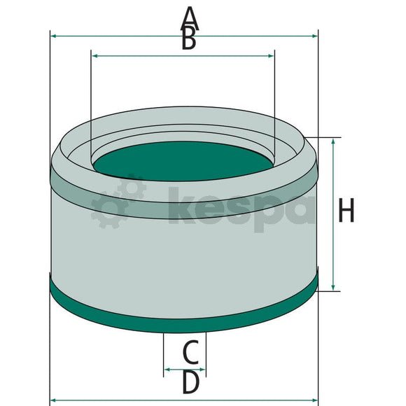Hyttfilter CU1836  av  Kespa AB Hyttfilter 7095