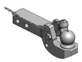 K80 drag passande hitchen på Valtra N3,N4,T3 och T4 där skaftet är 80x60 mm och hålen är på sidan.  av  Kespa AB Kuldrag till hitch 7355