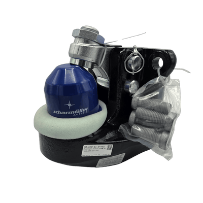 Kuldrag bultbart 80mm kula (K80) med fläns 160x100 M20 4ton från Scharmüller passar bl.a Volvo hjulgrävare.  av  Kespa AB Kuldrag bultbara 7540