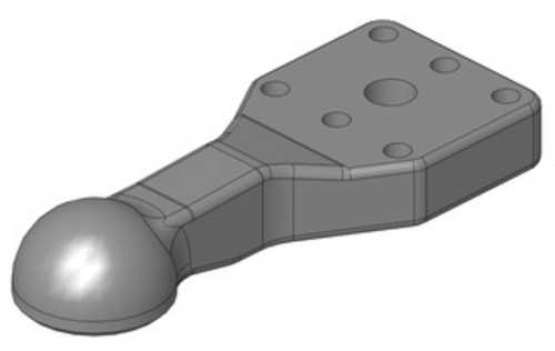 Kulhandske K80 (80mm) med horisontell fläns 130x115 M20 från Scharmüller  av  Kespa AB Kulhandske 7536