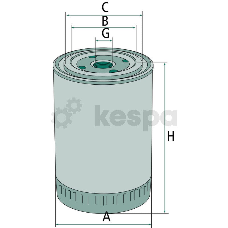 Kylvätskefilter WA940.18  av  Kespa AB Kylvätskefilter 7201