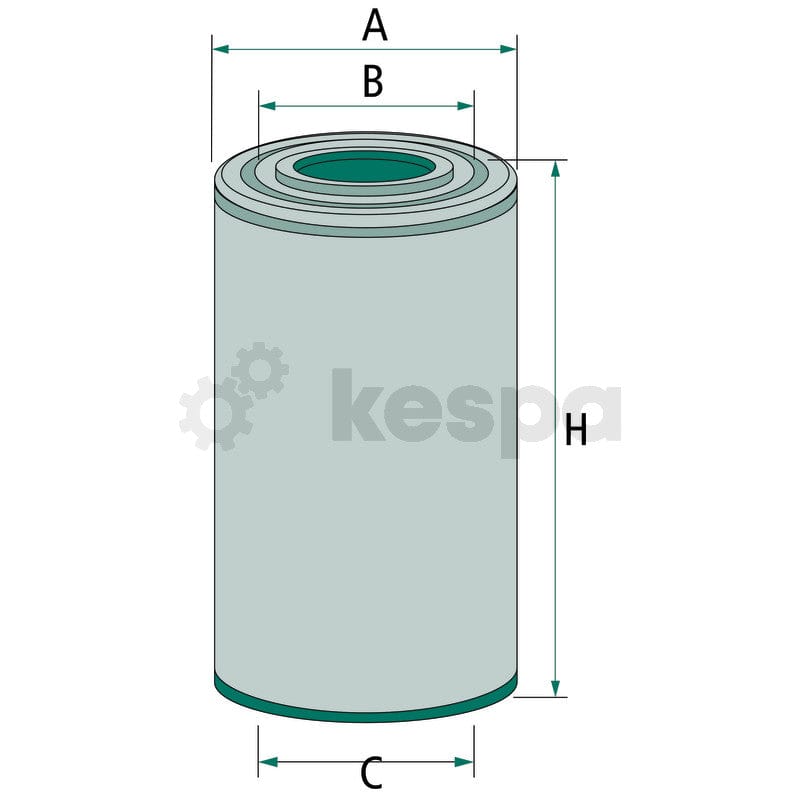 Luftfilter C12107.1  av  Kespa AB Luftfilter 6418