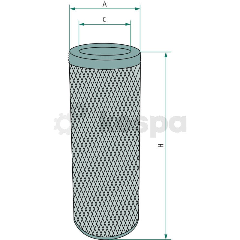 Luftfilter - inre  av  Kespa AB Luftfilter 5371