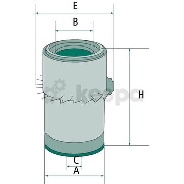 Luftfilter - primärt  av  Kespa AB Luftfilter 5120
