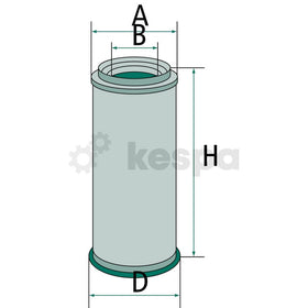 Luftfilter - primärt  av  Kespa AB Luftfilter 5130
