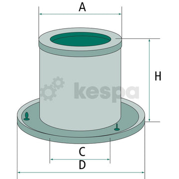 Luftfilter - sekundärt C1342KIT  av  Kespa AB Luftfilter 5117