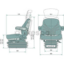 Luftfjädrad förarstol Grammer MSG95G/721 260 mm  av  Kespa AB Luftfjädrad stol 7346