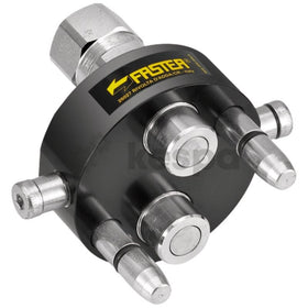 Nippelplatta Mulifaster 2 anslutningar 1/2", 2P208-2-12G M C  av  Kespa AB Multikoppling nibbelplatta 7446