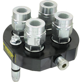 Nippelplatta Mulifaster 4 anslutningar 3/8", 2P506-4-38G M C  av  Kespa AB Multikoppling nibbelplatta 7448