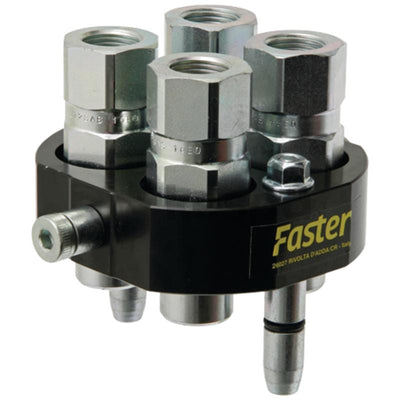 Nippelplatta Mulifaster 4 kopplingar 1/2", 2P506-4-38G  av  Kespa AB Multikoppling nibbelplatta 7456