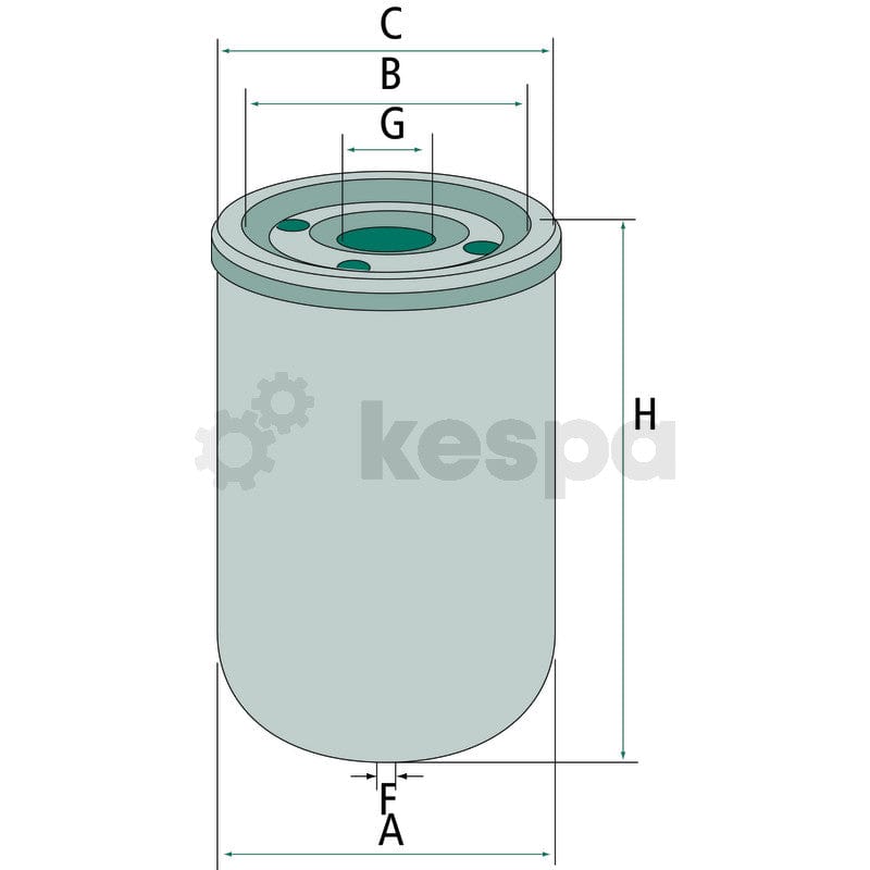 Oljefilter  av  Kespa AB Motoroljefilter 5874