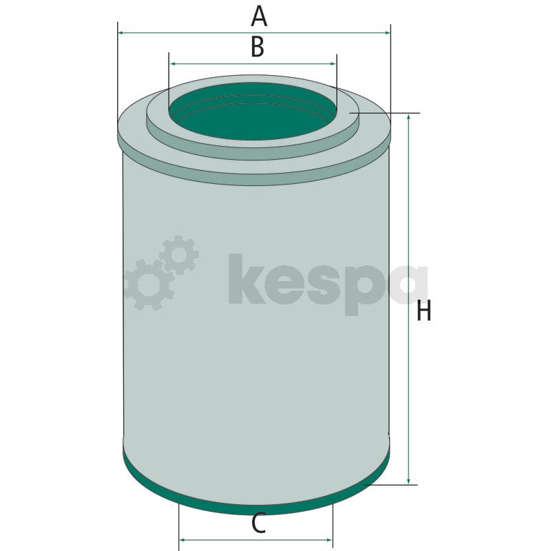 Oljefilter H1072.11X  av  Kespa AB Motoroljefilter 6127