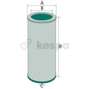 Oljefilter H1376  av  Kespa AB Motoroljefilter 6141