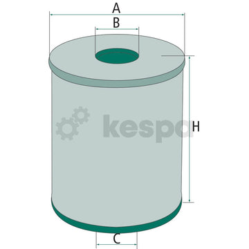 Oljefilter H837  av  Kespa AB Motoroljefilter 6160