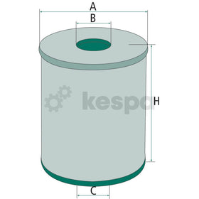 Oljefilter H932.2T  av  Kespa AB Motoroljefilter 6163