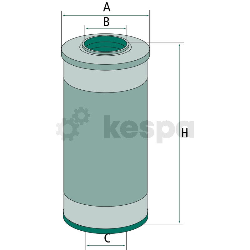 Oljefilter H973X  av  Kespa AB Motoroljefilter 6166