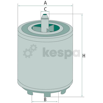 Oljefilter HU719.7X  av  Kespa AB Motoroljefilter 6194