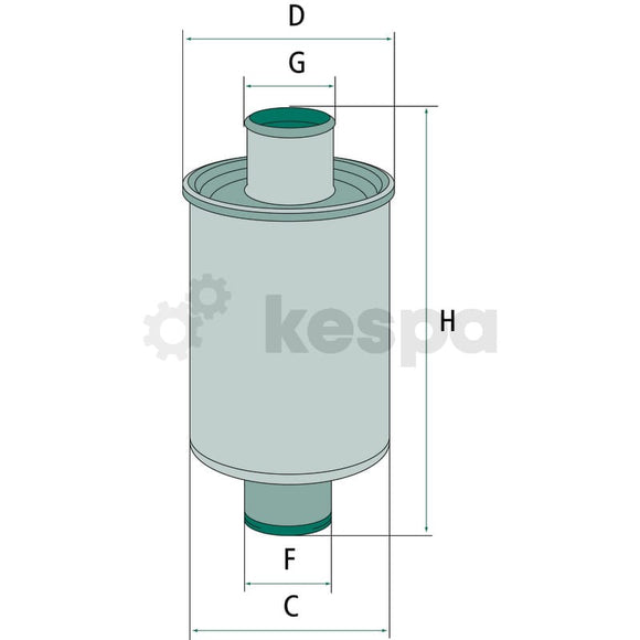 Oljefilter W74  av  Kespa AB Motoroljefilter 6115