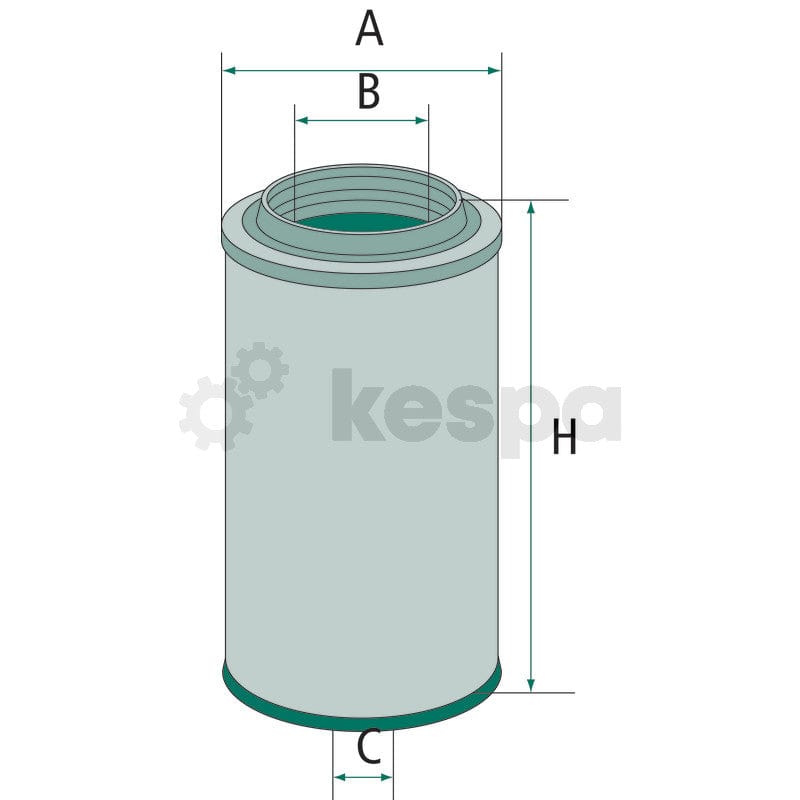 Sekundärluftfilter C12116.2  av  Kespa AB Luftfilter 6419