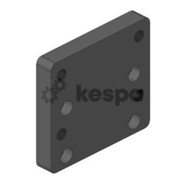 Skruvplatta 140x80 M16 till 160x100 M20  av  Kespa AB Skruvplattor 6064