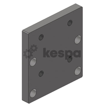 Skruvplatta M20 140x80 M20 till 90x90 M16  av  Kespa AB Skruvplattor 6074