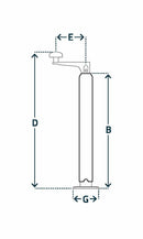 Stödfot galvad 48mm max 300 kg, P242 från Simol  av  Kespa AB Stödben 7336