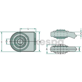 Svetsbar dragarm kat 2 där hålet är 28,4mm  av  Kespa AB Dragarm 7458