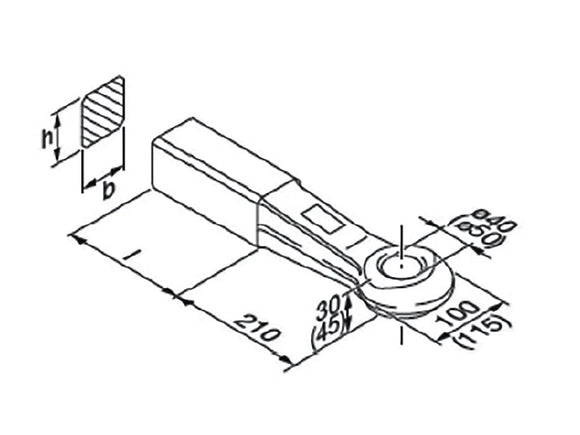 Svetsbar dragögla 40mm från Rockinger  av  Kespa AB Dragögla 7358