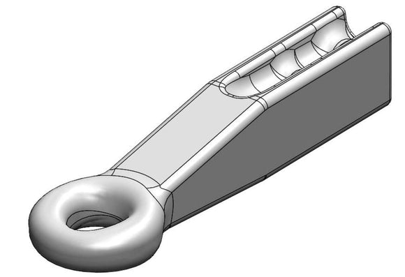 Svetsbar fast dragögla 50mm med skaft 65x80 från Scharmüller  av  Kespa AB Dragögla 7466