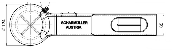 Svetsbar kulhandske K80 med 65x80 från Scharmüller  av  Kespa AB Kulhandske 7488
