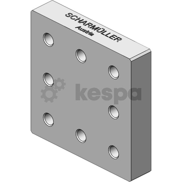 Svetsplatta 130x130 M20 från Scharmüller  av  Kespa AB Tillbehör drag 7529