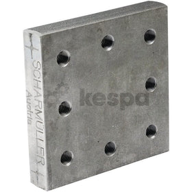 Svetsplatta för bultmönster 110x100 M16 från Scharmüller  av  Kespa AB Svetsplattor 6068