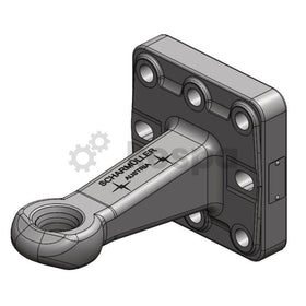 Vagnsdrag med ögla 40mm (42mm tjock) Scharmüller 145x145  av  Kespa AB Dragögla 7300