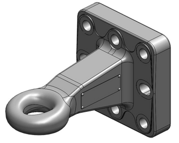 Vagnsdrag med ögla 50mm, hitchring. Från Scharmüller 145x145  av  Kespa AB Dragögla 7237