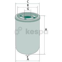Hydrauloljefilter  av  Kespa AB Hydraulfilter 5996