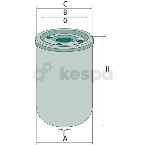 Hydrauloljefilter  av  Kespa AB Hydraulfilter 5996